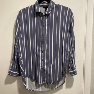 Forever 21 lightweight stripped oversize button down